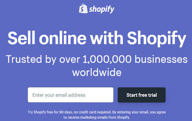 Start Shopify 90-Day Trial